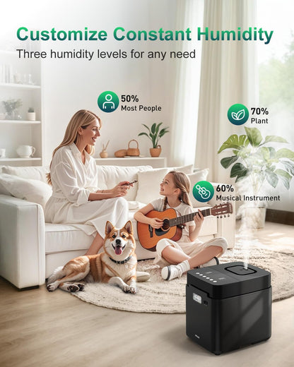 Mifasol Stainless Steel Humidifier, 3.3L Warm Mist Humidifiers for Bedroom, Easy Clean Steam Humidifiers for Home, Dishwasher Safe Humidifier Large Room, White