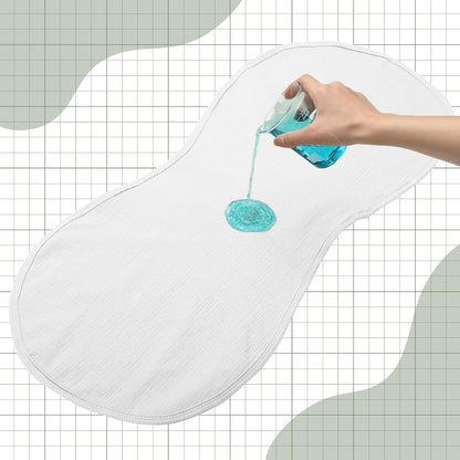 Hahafelt 3 Pcs Changing Pad Liners Fits in Peanut Shape Changing Pad Waterproof Diaper Mats Organic Cotton Peanut Mats are Warm on Baby's Back, Washable Reusable (Starry Style,Multicolor)