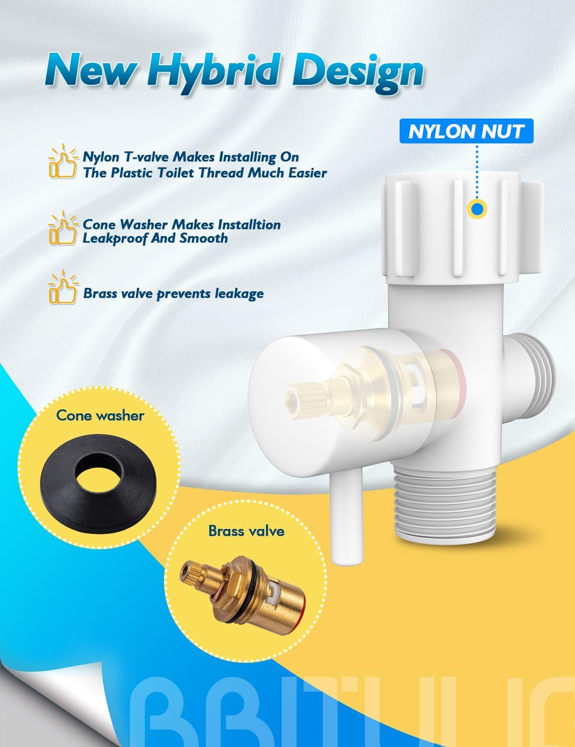 BRITULIF Handheld Bidet Sprayer for Toilet, Jet Sprayer for Toilet Muslim Shower, Adjustable Cloth Diaper Sprayer Bidets Attachment for Toilet, Toilet Bidet Sprayer with Bidet Hose for Feminine Wash