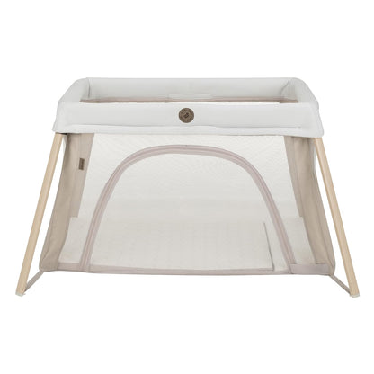 Maxi-Cosi Calao Travel Playard, Infant Bassinet, Toddler Playpen, Portable, Lightweight, Foldable, Easy Setup, with Carry Bag, Breathable Mesh, Truffle