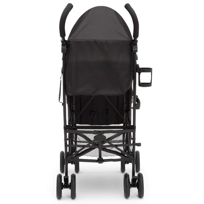 Jeep PowerGlyde Plus Stroller by Delta Children Lightweight Travel Stroller with Smoothest Ride, Aluminum Frame, 4-Position Recline, Extra Large Storage Basket, Black