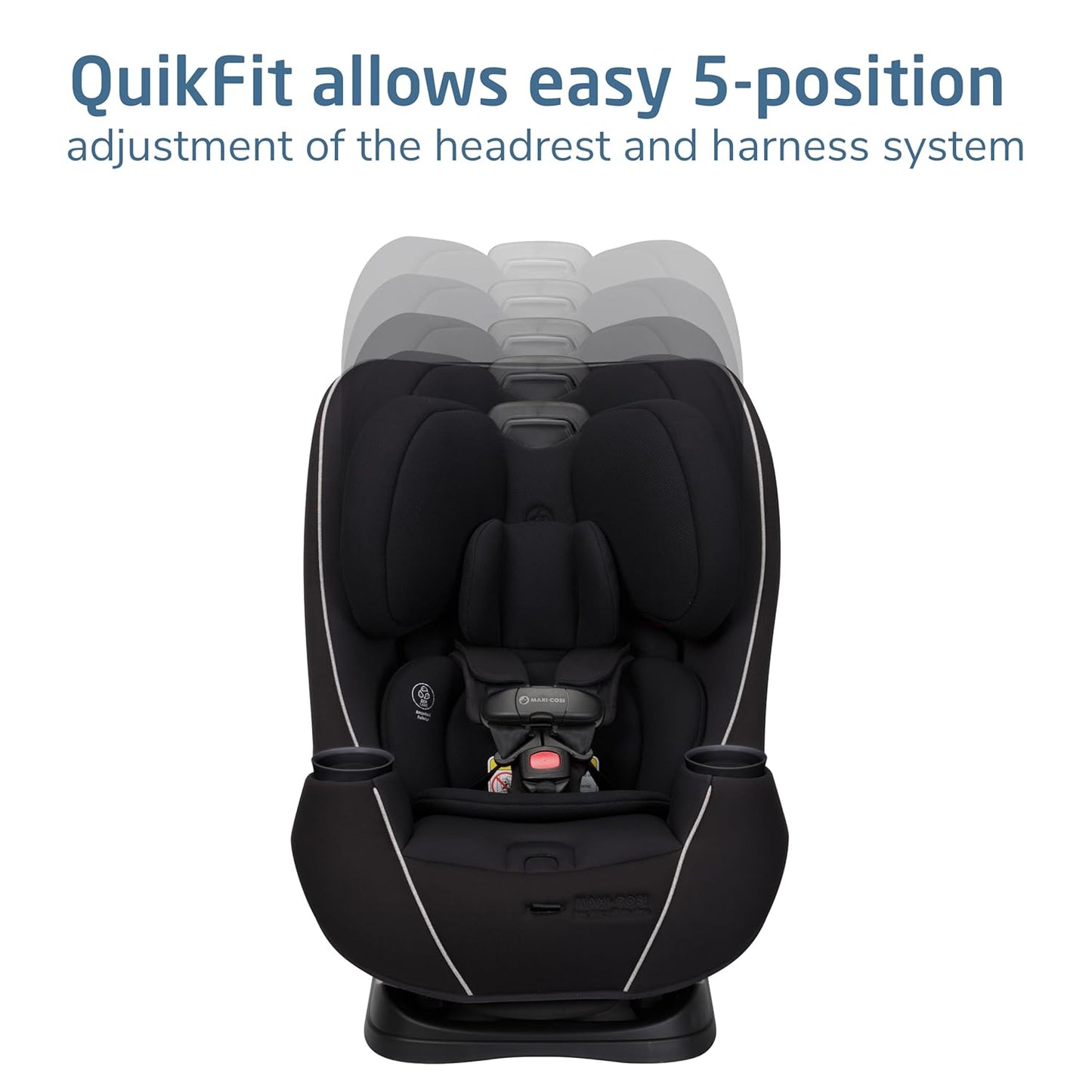 Maxi-Cosi Pria Max 3-in-1 Convertible Car Seat, Infant to Toddler Car Seat, ClipQuick Magnetic Chest Clip, Quick-Install Latch, Machine-Washable Cover, 5-100 lbs, Oyster Shell