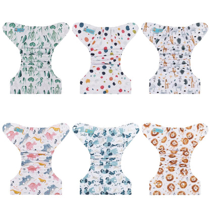 ALVABABY 12pcs Microfiber Inserts,Soft Cloth Diaper Liner,3-Layer Absorbent Inserts,Reusable for Baby Cloth Diapers 12T