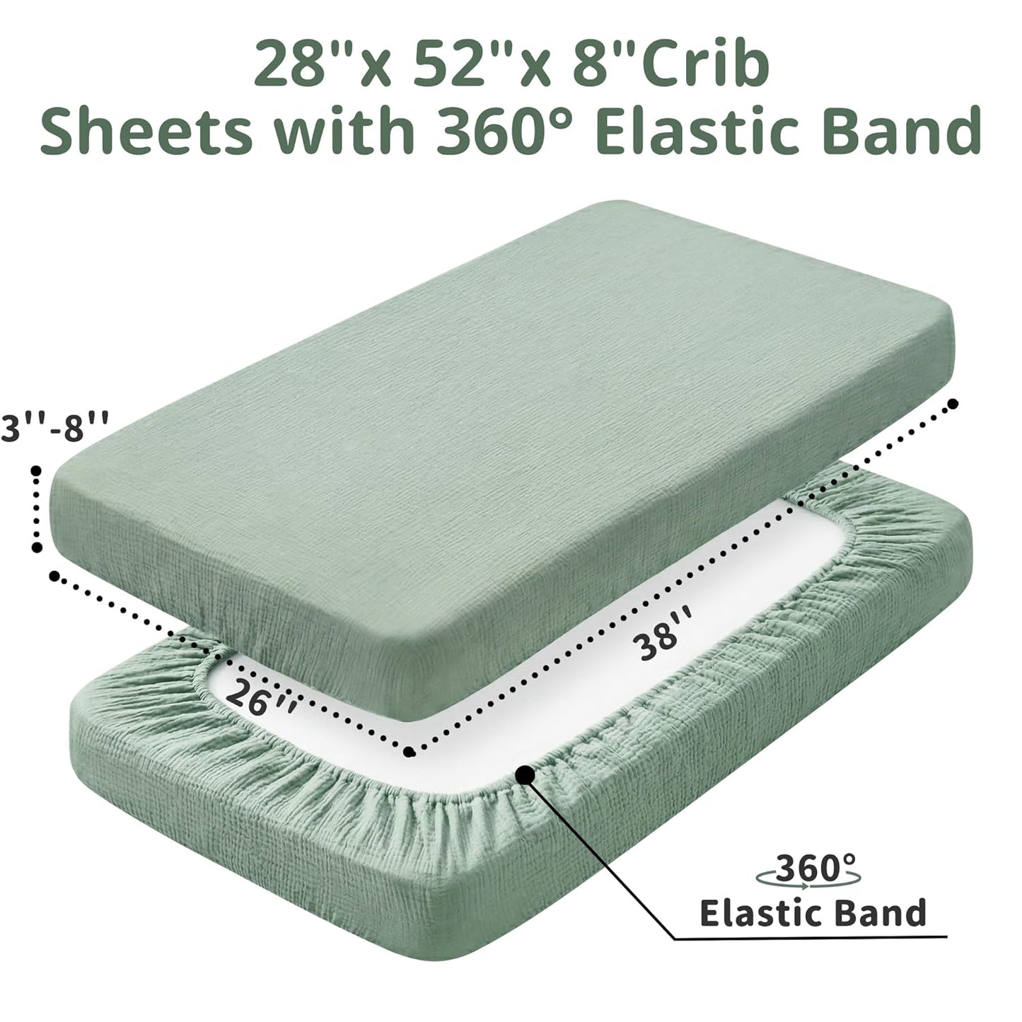 Muslin Bassinet Sheet Compatible with Maxi-COSI Iora & Iora Air Bedside Sleeper - 100% Cotton Rectangular Mattress Pad Cover (33"x20"), Breathable & Soft, Boho (1 Pack Blue)