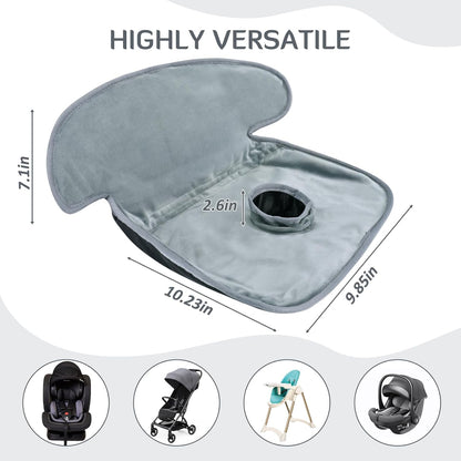 INFANZIA Dry Seat, Car Seat Protector Waterproof Carseat Liner Potty Training Toddlers, Baby and Infants, Piddle Pad for Carseats Strollers (Grey, 1 Pack