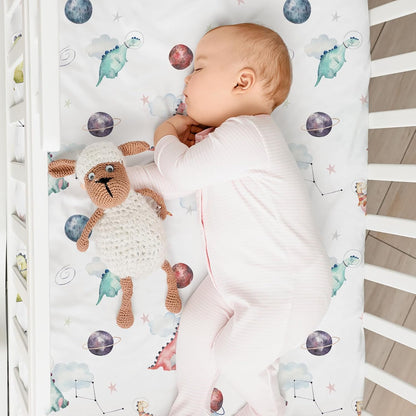 Bedside Sleeper Bassinet Fitted Sheets 20 x 33, 3 Pack Baby Delight Beside Me Dreamer,Babybond,Jimglo,koola,cowiewie,fodoss, Dream On Me Baby Square Bassinet, Pink Animal