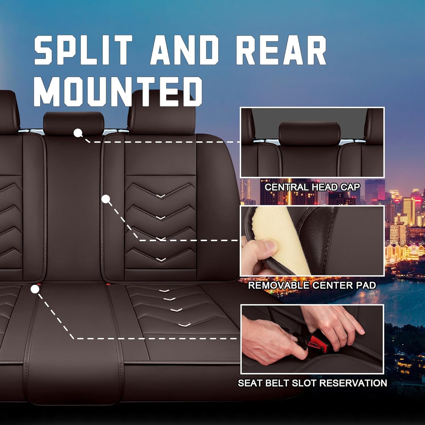 CTDS Car Seat Covers for MINI Convertible 2013-2026, Stylish Sport Seat Covers, Premium Nappa Leather Car Seat Cover. Automobile Seat Covers Sets.(Luxury 5 Seats/Beige)