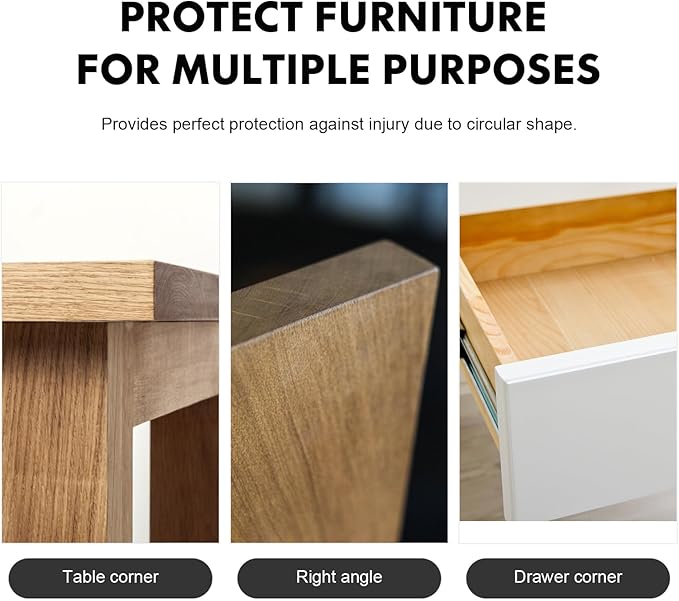 POPETPOP 20 Pack Corner Protector for Baby, Clear Table Corner Protectors, Furniture Edge Guards - Baby Proof Guards to Cover Sharp Furniture