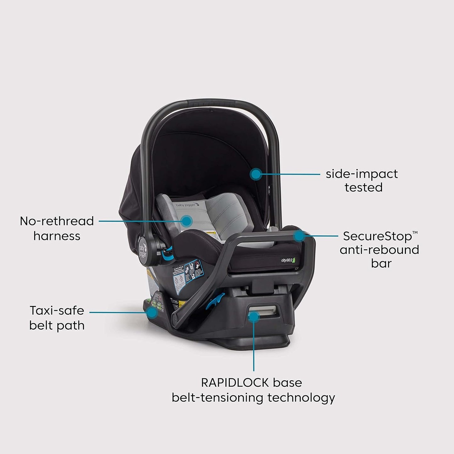 Baby Jogger City Sights Stroller - Convertible Stroller with Compact Fold Dark Slate