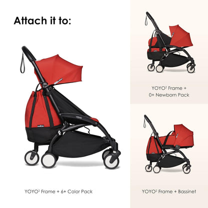 Babyzen YOYO Bag, Toffee - Offers Extra and Sturdy Storage on YOYO2 - Includes Bag, Rolling Base and Hooks