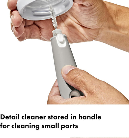 OXO Tot Travel Size Drying Rack with Bottle Brush- Gray
