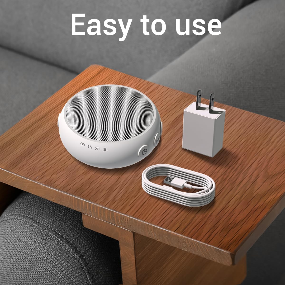 Continuous Sound Machine Battery Small White Noise Machine for Baby Kids Adult with 32 Soothing Sounds 32 Volume Levels Sleep Brown Noise Machine for Travel Office Privacy with 4 Timer & Memory