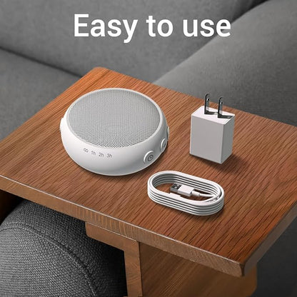 Small Sound Machine Mini White Noise Machine for Baby Kids Adult with 32 Soothing Sounds 32 Volume Levels Sleep Brown Noise Machine for Travel Office Privacy with 4 Timer & Memory