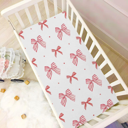 Fitted Crib Sheets Cactus and Floral Stretchy Portable Playard Sheets for Baby Toddler, Breathable Soft Mini Crib Mattress 52 x 28 in for Boys and Girls