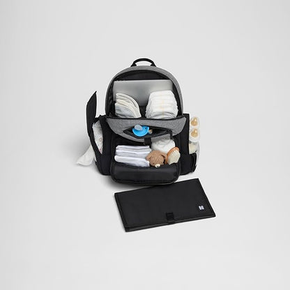 HUGGIES Unisex-adult Day Pack Diaper Backpack, Black/Solid, One Size