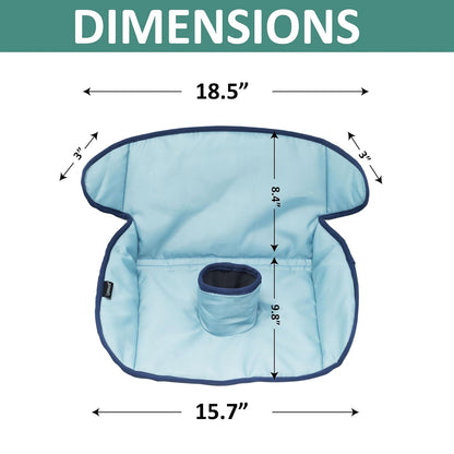 Lynmark® Potty Training Car Seat Protector Cover - Waterproof Soft Piddle Pads for Toddlers and Baby Carseat - Travel-Friendly Universal Washable Liner Mat for Spills, Nappy Leaks, Accidents - Black