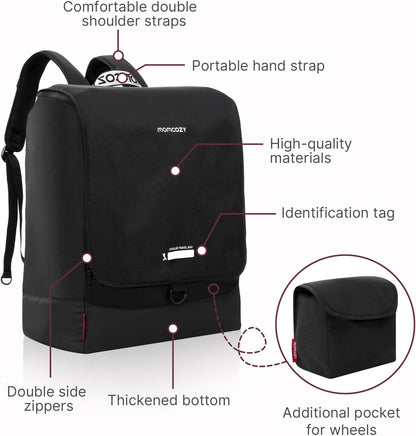 Momcozy Stroller Travel Bag for Airplane | Only Suit ClickGo Stroller | Compatible with Strollers Folded Dimensions of 22.1 X 17.3 X 9.8 In | Fit Most Major Brand | Hand-held ＆ Back-carrying