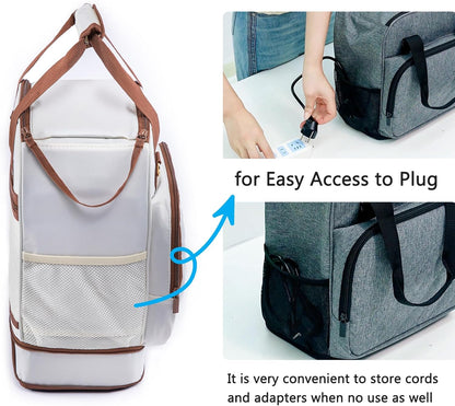 SFYBYHEART Carrying Case Compatible with Baby Brezza Formula Pro Mini Baby Formula Mixer Machine Carrying Bag - Baby Formula Mixer Travel Bag with Pockets for Baby Essential, Pumps, Baby Bottles