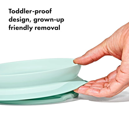 OXO Tot Stick and Stay Suction Plate - Blossom