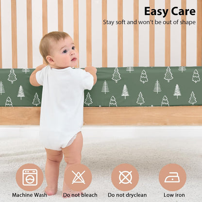 Baby Mini Crib Sheets Girl, Portable 38”x26” Pack and Play Sheets Fitted for Playard and Pack N Play Mattress, 3-Pack Soft Microfiber Pink Rainbow