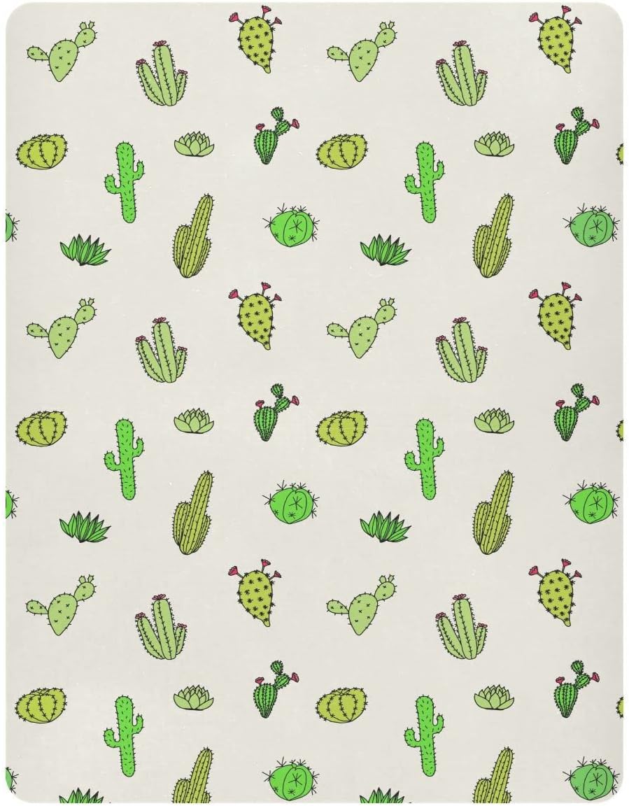 Fall Cute Mushroom Leaves Fitted Crib Sheets Stretchy Portable Playard Sheets for Baby Toddler, Breathable Soft Mini Crib Mattress 52 x 28 in for Boys and Girls