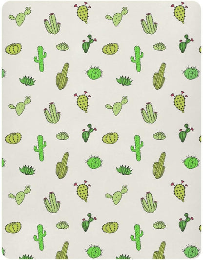 Fall Cute Mushroom Leaves Fitted Crib Sheets Stretchy Portable Playard Sheets for Baby Toddler, Breathable Soft Mini Crib Mattress 52 x 28 in for Boys and Girls