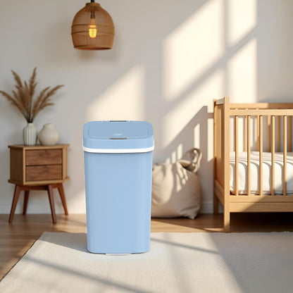 15L Smart Diaper Pail with Motion Sensor Lid | Touchless Hands-Free Baby Diaper Trash Can | Double Locking Seal | Slim Space-Saving Design | Quiet & Durable (Yellow)