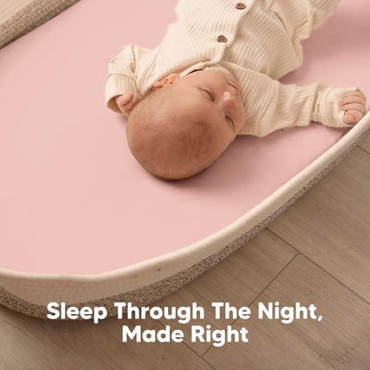 2-Pack Baby Bassinet Sheets Girl, Boy - 33x17 Viscose Derived from Bamboo Bedside Mattress Fitted Bassinet Sheets, Compatible with Halo Bassinest Swivel Sleeper, Baby Delight, Graco (Pecan)