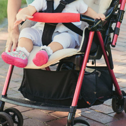 Stroller Organizer, Stroller Basket,Baby Stroller Pram Bottom Basket Pushchair Buggy Shopping Storage Case Organizer Bag Storage Basket Bottles and Diapers Caddy Accessories