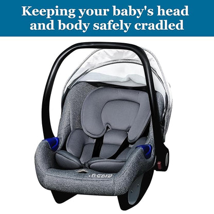 Innokids Head and Body Support Pillow Infant Car Seat Insert for Newborn to Toddler Stroller Cushion (Grey)