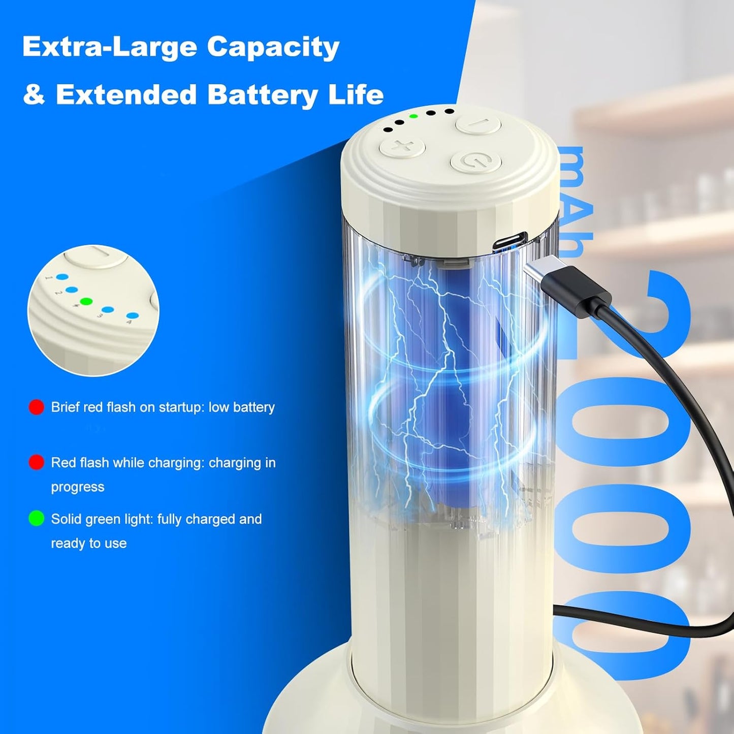 Hand Mixer with Whisk and Forther Wand,Electric Whisk, Milk Frother, Hand Held Mixers,Cordless Hand Mixer, Whisks for Cooking, Mini Mixer,Stirrers Electric,Food Chopper, Baby Food Maker,4-Speed, 10Oz