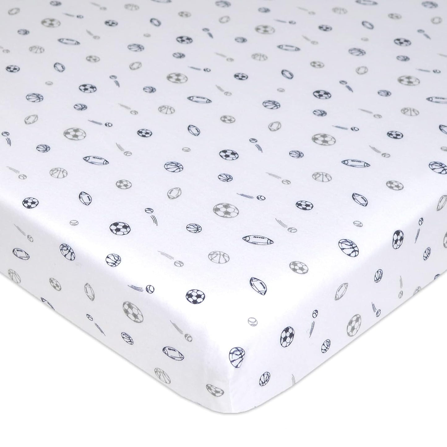 TL Care 100% Natural Cotton Fitted Pack and Play Sheet 39" x 27" - Soft & Breathable Pack N Play Sheet for Playpen, Playard & Mini Crib Mattress, Alphabet, for Boys & Girls