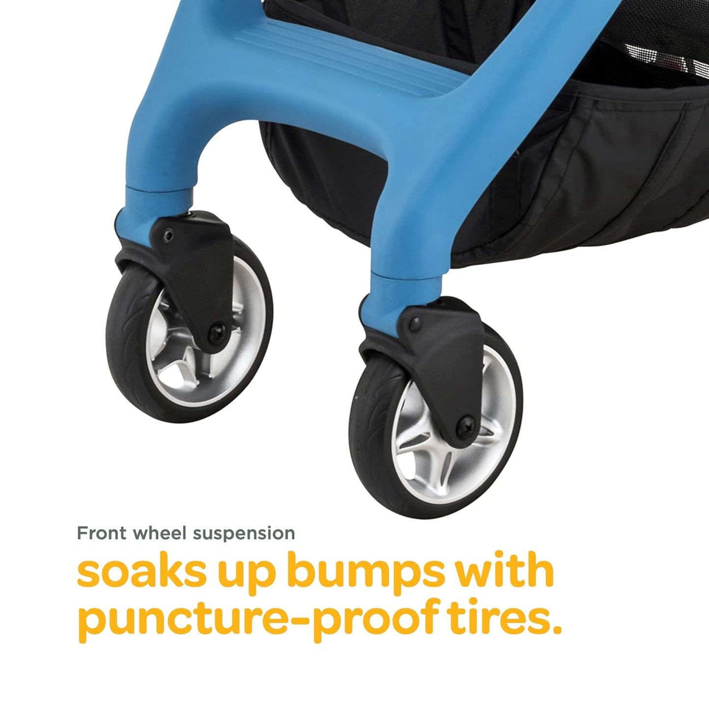 Larktale Chit Chat | Lightweight Compact Stroller for Babies & Toddlers 6 Months & Up | Best Travel Stroller | One-Handed Steering & Easy Fold, Longreef Navy