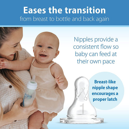 Dr. Brown’s Deluxe Baby Bottle Warmer and Sterilizer for Bottles and Baby Food Jars with Anti-Colic Options+ Narrow Baby Bottles 8 oz/250 mL, Level 1 Slow Flow Nipple, 4 Pack, 0m+, Pink Floral