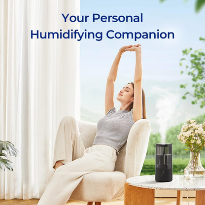 raydrop Cool Mist Humidifiers for Home Babies, 1.70 L Quiet and Small Ultrasonic Humidifier for Bedroom Nightstand, Space Saving, Auto Shut Off - (0.45 Gallon, US 110 V)