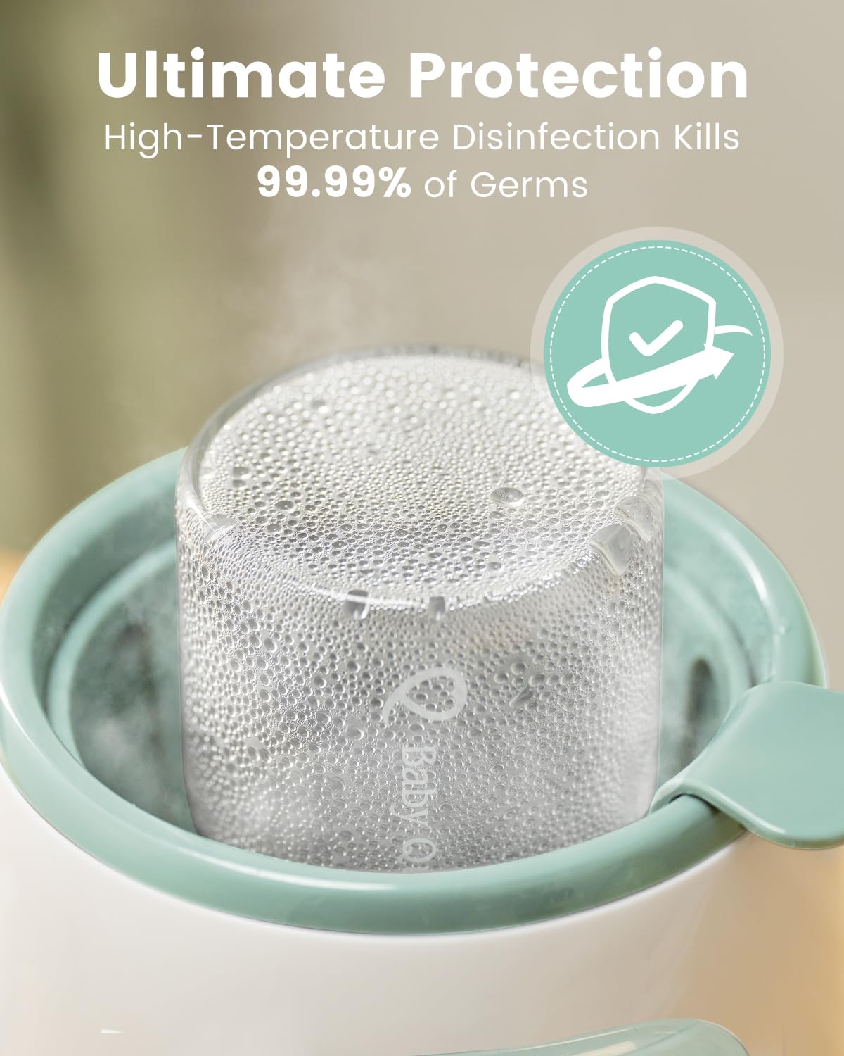 Bottle Warmer, Grownsy 8-in-1 Fast Baby Bottle Warmer with Timer, Safe for Breastmilk Nutrients, Accurate Temperature Control, with Defrost, Sterili-zing, Keep Warm, Heats Baby Food & Bottles