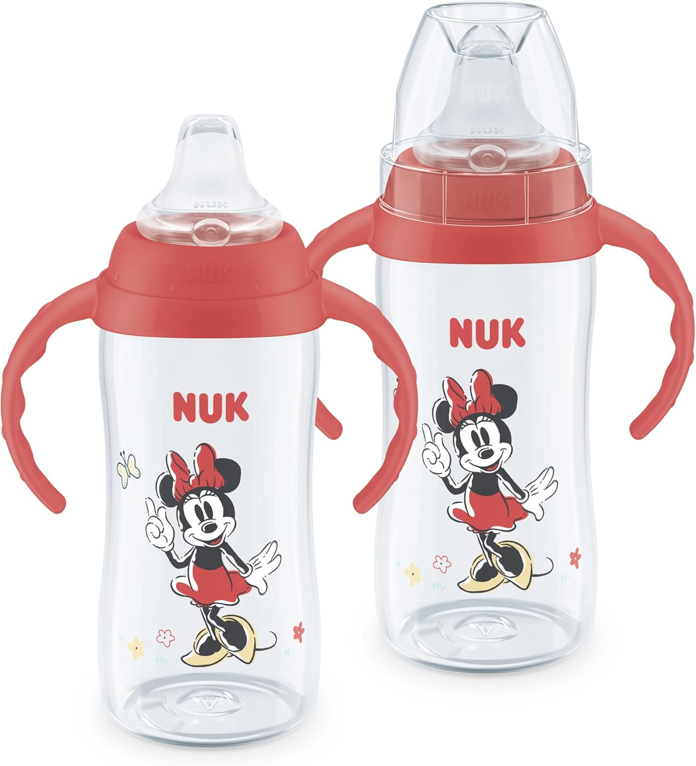NUK Mickey Mouse Large Learner Cup 10oz 2pk – BPA Free, Spill Proof Sippy Cup