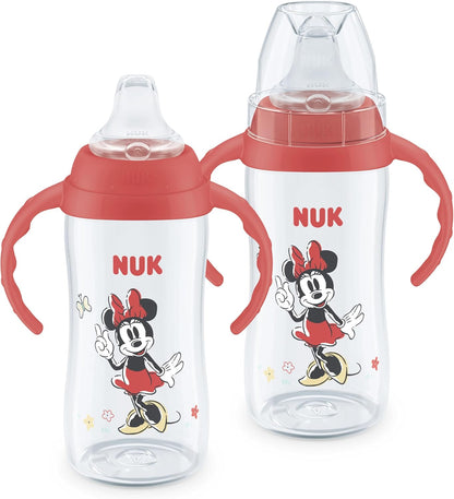 NUK Mickey Mouse Large Learner Cup 10oz 2pk – BPA Free, Spill Proof Sippy Cup