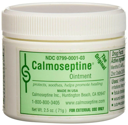 Calmoseptine Cream Skin Protectant - 2.5oz Jar Protects and Helps Heal Skin Irritations, 1/Each by Calmosepti