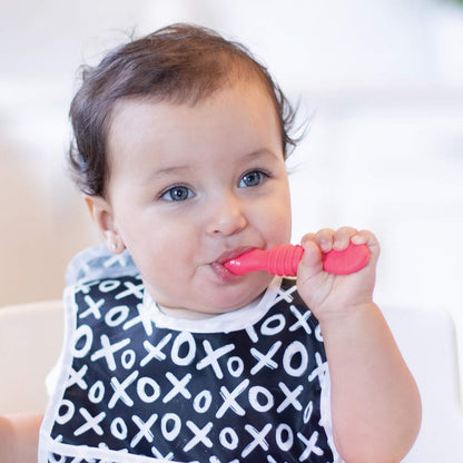 Bumkins Baby Bowl, Silicone Feeding Set with Suction for Baby and Toddler, Includes Spoon and Lid, First Feeding Set, Training Essentials for Baby Led Weaning for Babies 4 Months Up, Sage