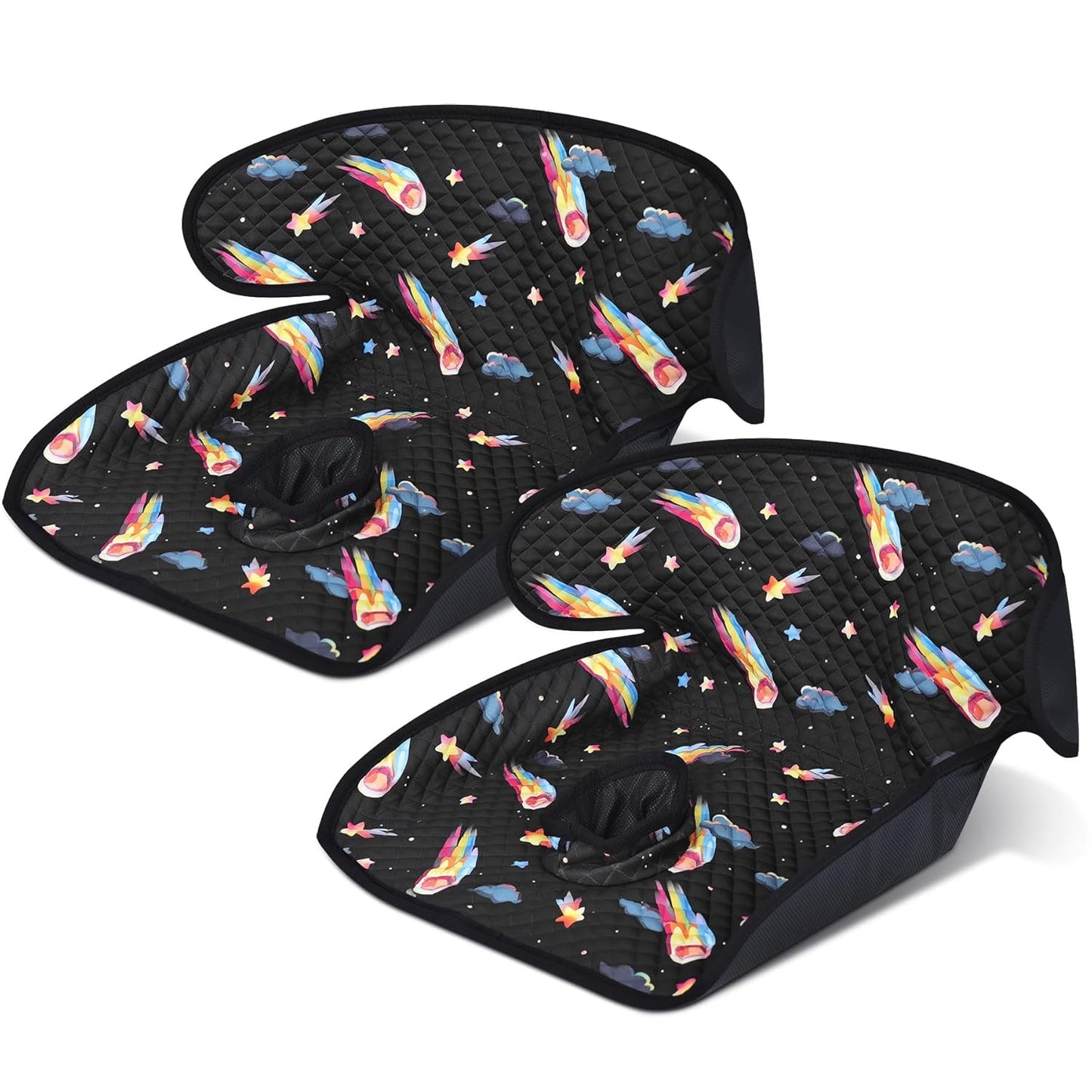 Babenest Car Seat Potty Protector Cover -Waterproof Carseat Training Liner for Baby &Toddler Shower Gift, Dry Piddle Pee Pad with Fun Designs for Strollers & Infant Car Seats (2pcs Pink)