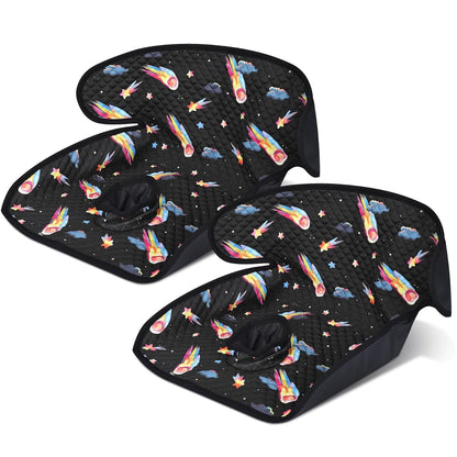 Babenest Car Seat Potty Protector Cover -Waterproof Carseat Training Liner for Baby &Toddler Shower Gift, Dry Piddle Pee Pad with Fun Designs for Strollers & Infant Car Seats (2pcs Pink)