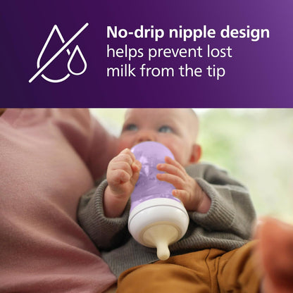 Philips AVENT Natural Baby Bottle with Natural Response Nipple, Teal Baby Gift Set, SCD837/02