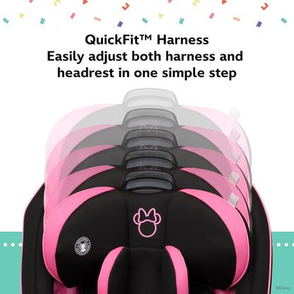 Disney Grow and Go Convertible Car Seat, Rear Facing 5-40 pounds, Forward Facing 30-65 pounds, Booster 40-100 lbs, Convert from Infant to Toddler, Mickey Sprinkle