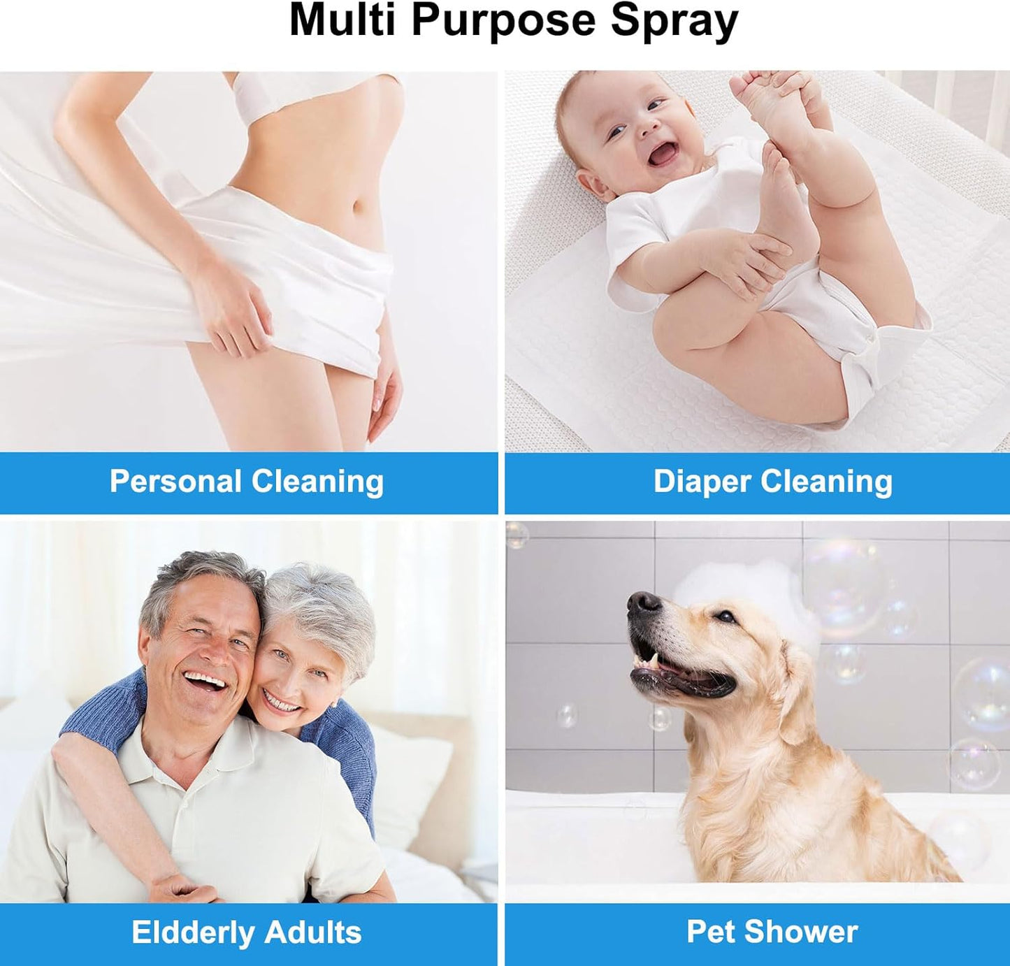 Handheld Bidet Sprayer for Toilet, Premium Stainless Steel Bathroom Bidet Attachment, Adjustable Water Pressure Control for Feminine Wash,Cloth Diaper for Baby Wash, Support Wall or Toilet Mount