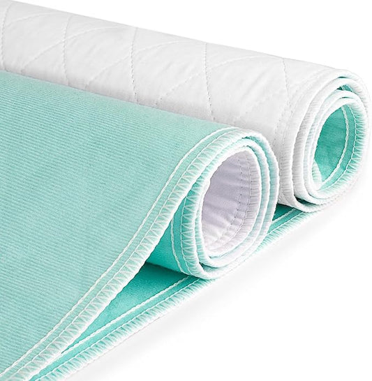CoolShields Waterproof Bed Pads Incontinence Washable Reusable Bedwetting Mattress Protector Pad for Kids, Adults, Elderly, and Pets 34'' x 72'' (1 Pack)
