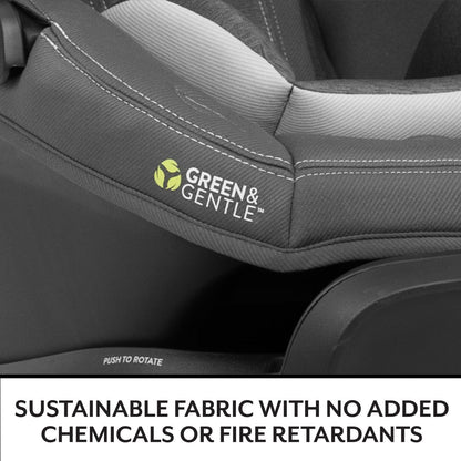 Evenflo Revolve180 LiteMax NXT Rotating Rear-Facing Lightweight Preemie and Infant Car Seat 3-30lbs. with SensorySoothe. Easy Install with Base (Agate Purple)