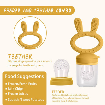 WAJIAYON Baby Breastmilk Popsicle Molds & Baby Fruit Feeder (4 Pack), Infant Food Freezer Tray Storage Containers, Silicone Teething Pacifier Feeder and Teether for Babies（Pink&Purple）