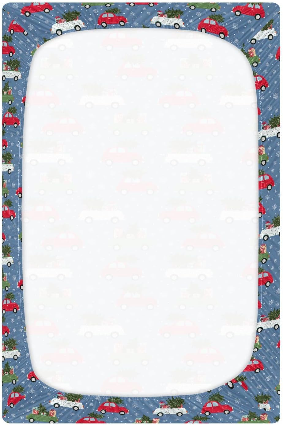 Baby Crib Sheet Cute Goose Flowers Crib Mattress for Boys and Girls Playard Sheet Soft Breathable Fitted Baby Mattress Cover 52x28in