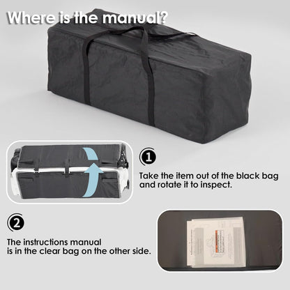 Kinder King 4 in 1 Foldable Pack and Play with Bassinet & Changing Table, Portable Playard for Babies and Toddlers, Adjustable Canopy, Storage Bag, Light Gray